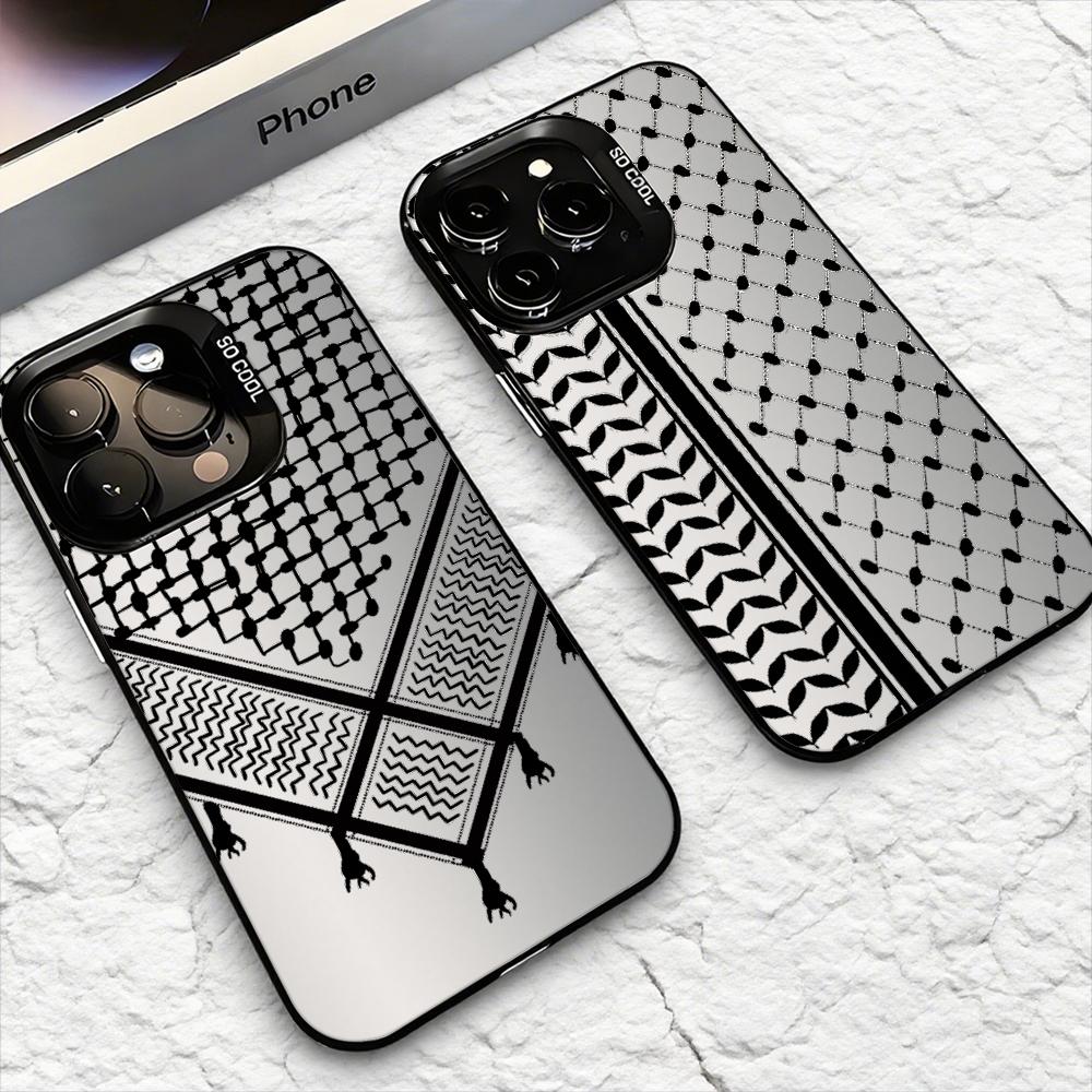 Phone Cases Iphone 15 - Capa de Telefone Keffiyeh P-Palestina para
