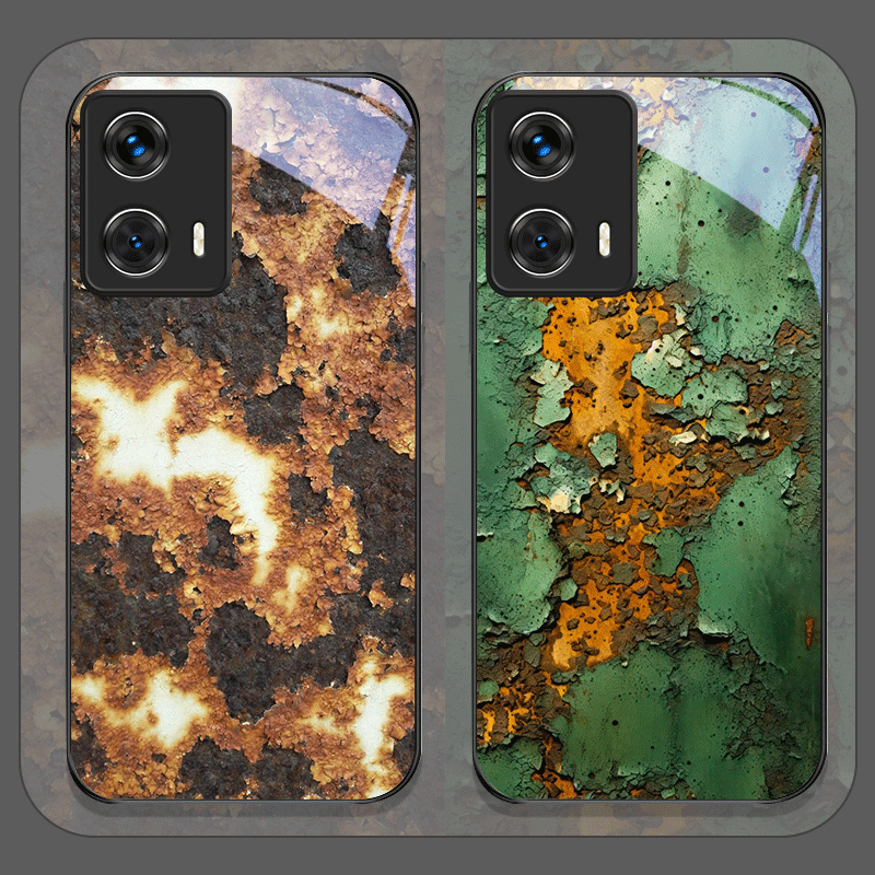 Phone Cases Metal - Criativo enferrujado padrão de superfície metal