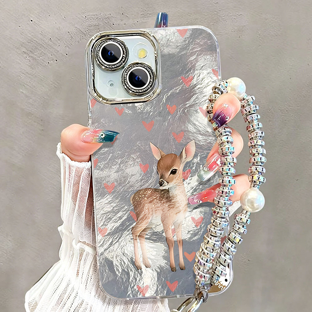 Phone Cases Red Deer - Capa de Celular Fofa Coreana com