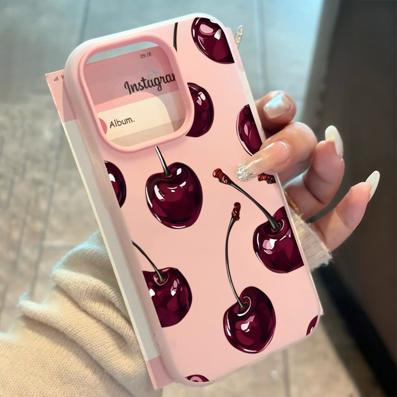 Phone Cases Cherry - Capa de telefone gelatinosa cereja vermelha