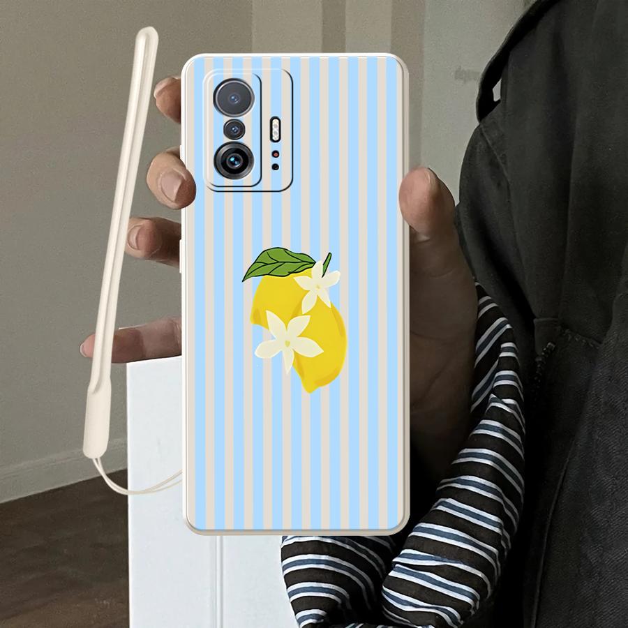 Phone Cases Iphone 11 - Capa com padrão de listras Lemon