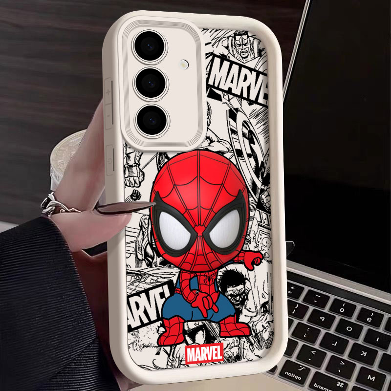 Phone Cases Samsung S25 Fe - Capas Fofas do Marvel Spiderman para