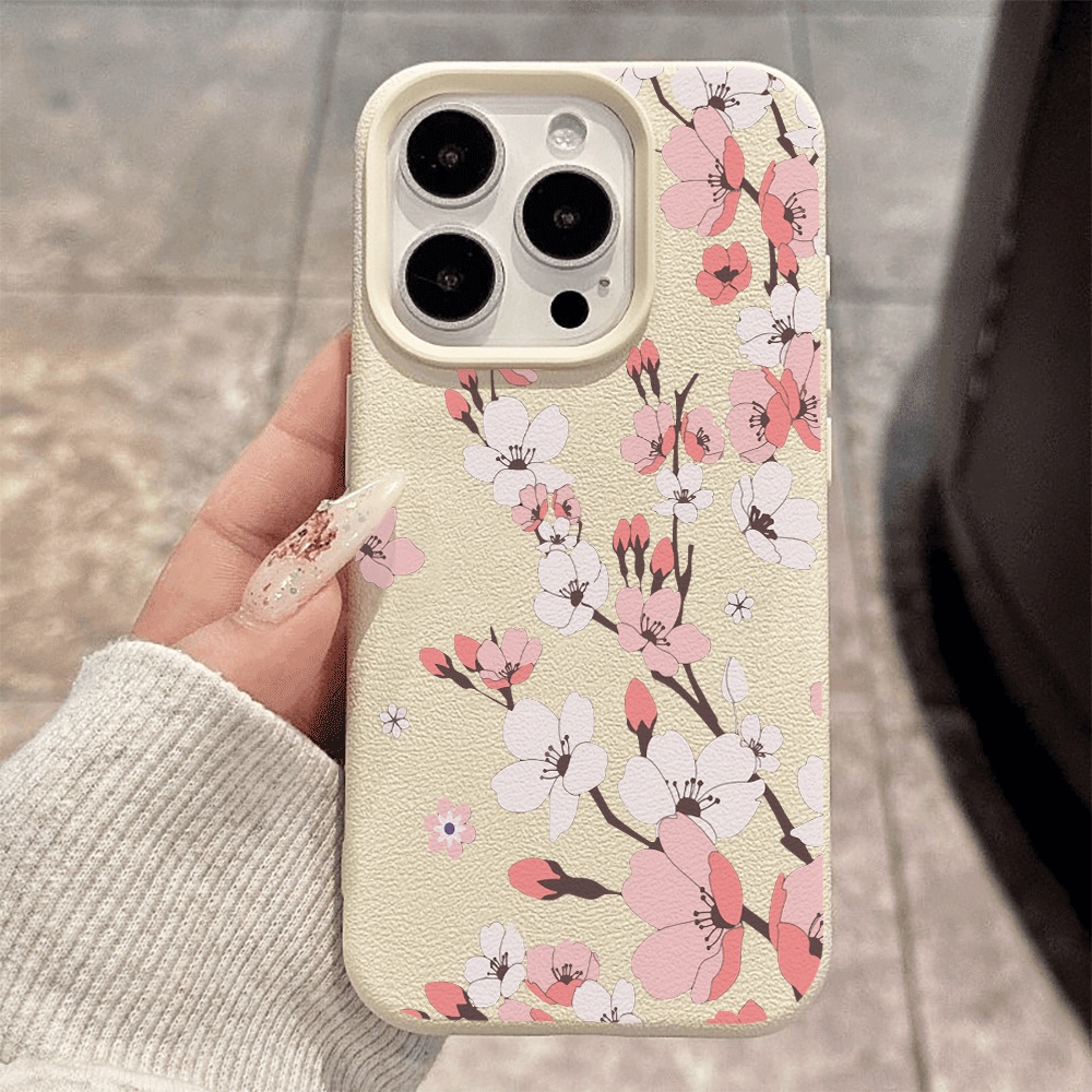 Phone Cases Cherry - Capa de Silicone Fosca Coreana com