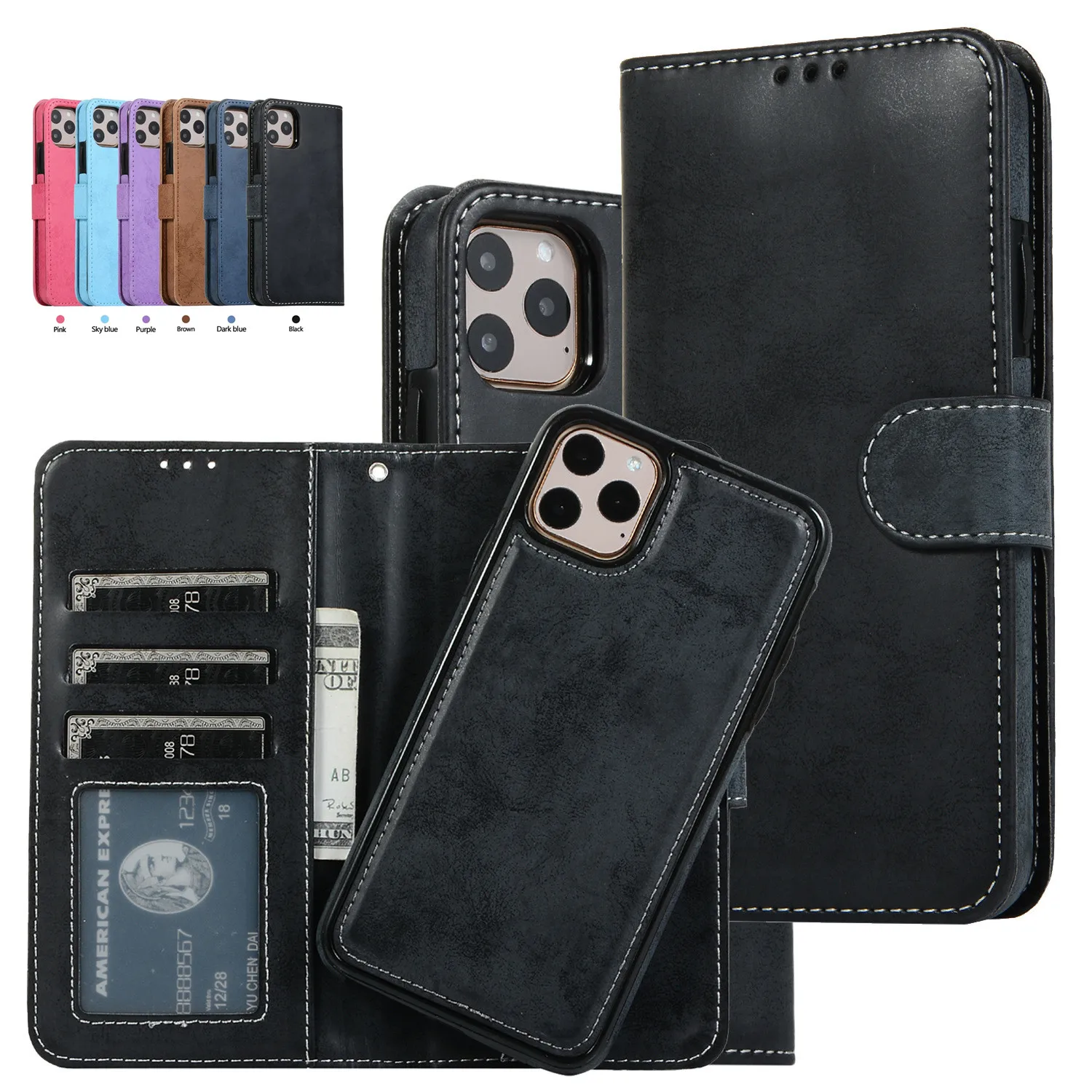 Phone Cases Classy - Capa de cartão carteira removível de