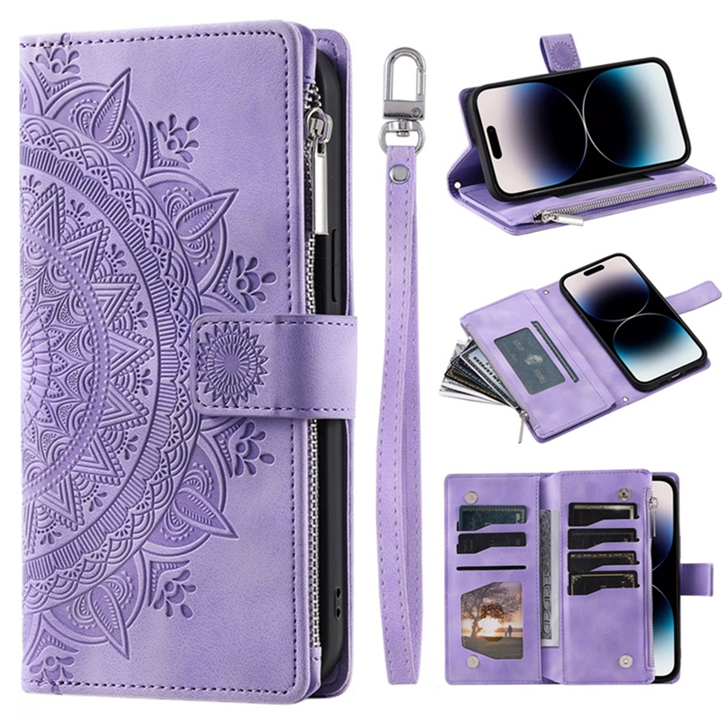 Phone Cases Classy - Capa carteira luxuosa com zíper para