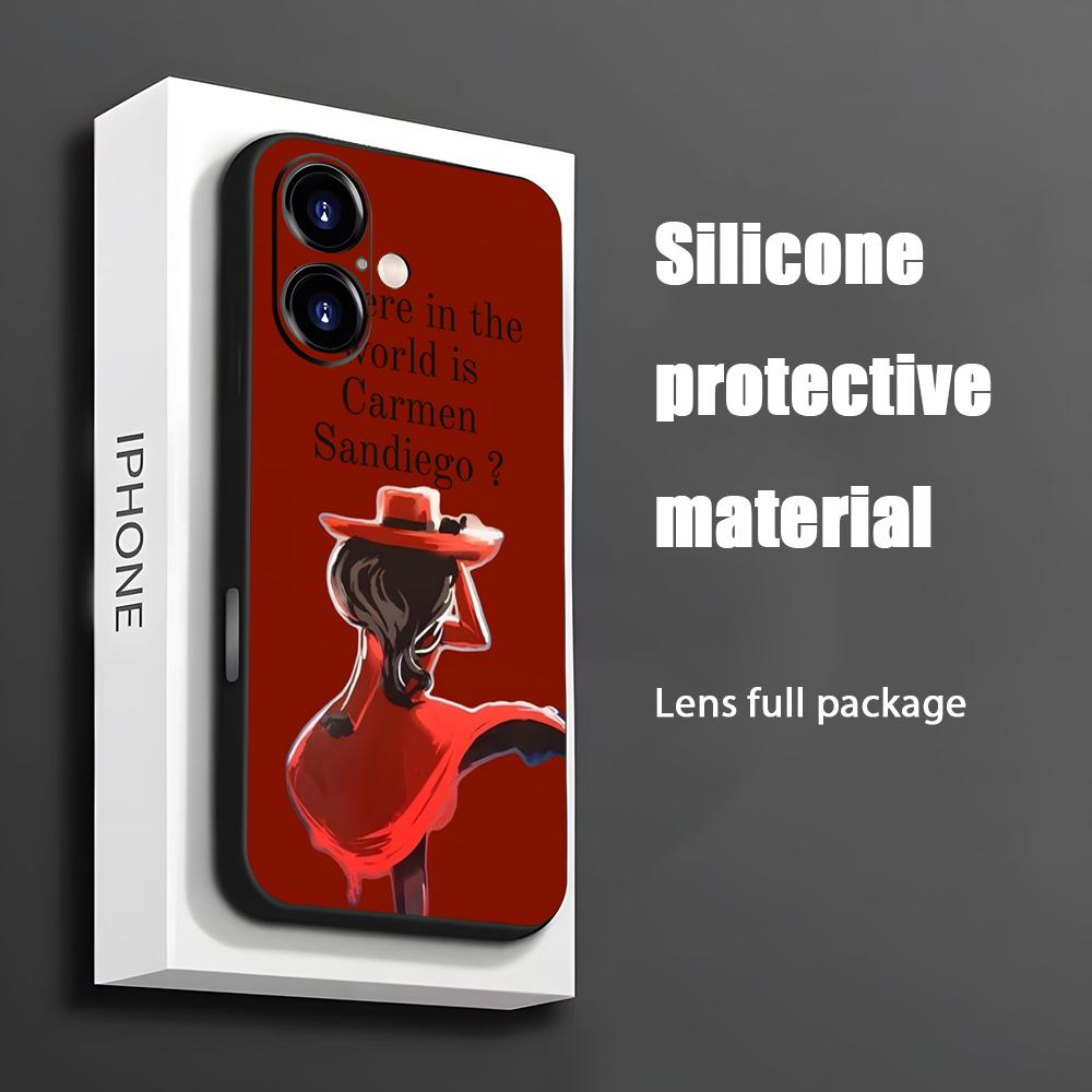 Phone Cases Iphone 15 - Carmen sandiego capa de telefone de