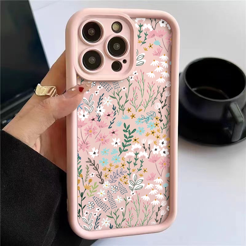 Phone Cases Amazon - Capa Rosa com Estampa Floral de