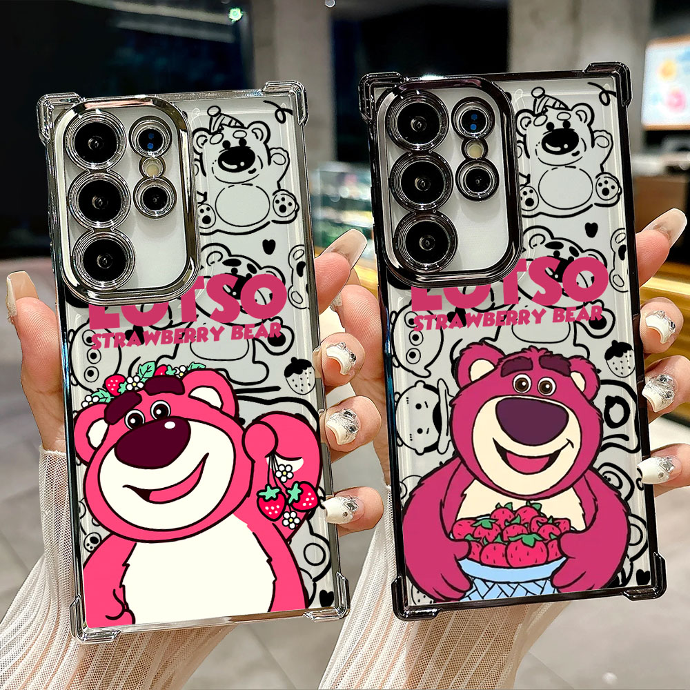 Phone Cases Disney - Capa de Silicone Lotso Strawberry Bear