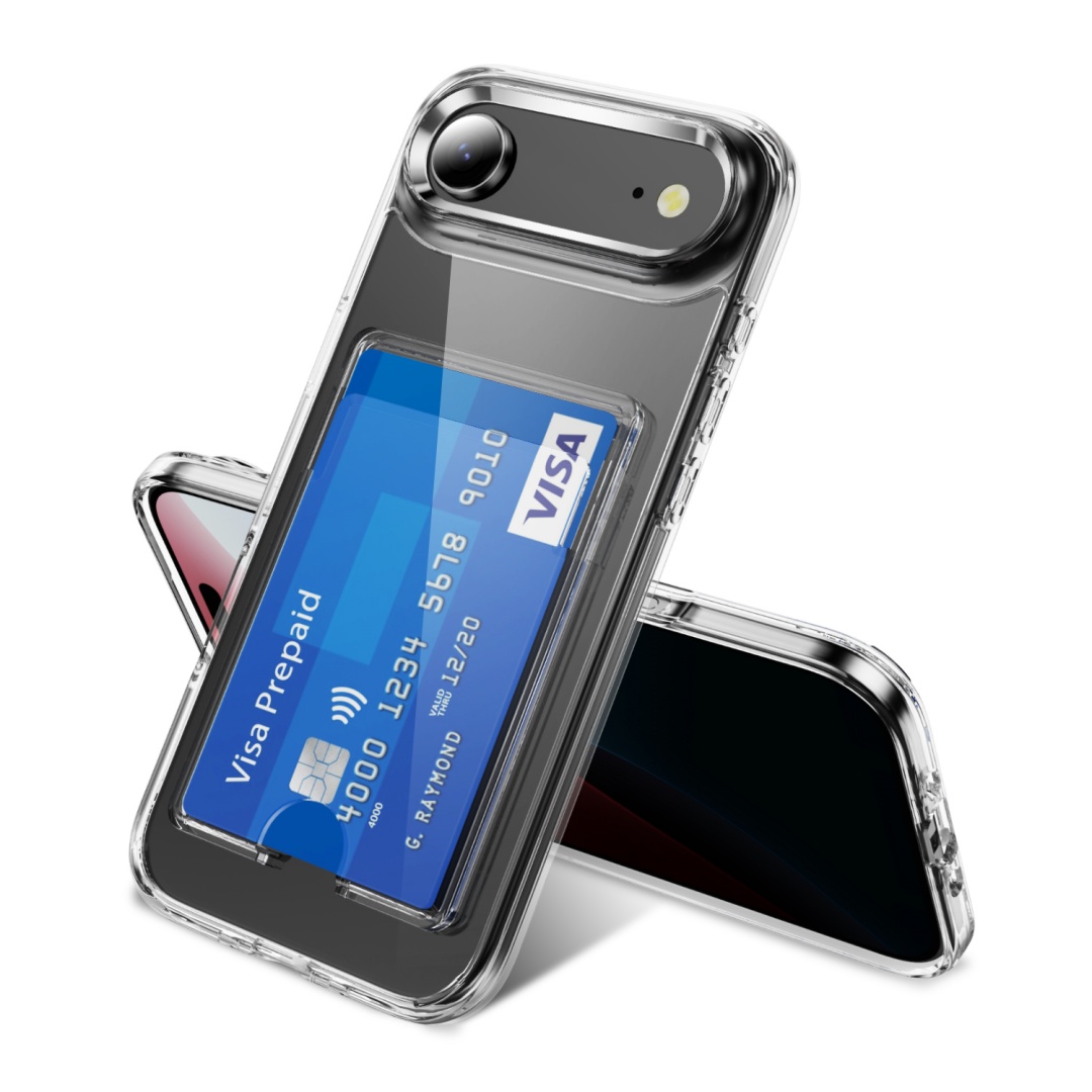 Phone Cases Classy - Luxo claro slot para cartão titular