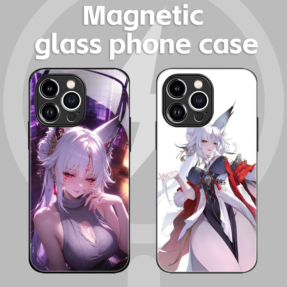 Phone Cases Iphone 11 - Capa Magnética de Vidro Wuthering Waves
