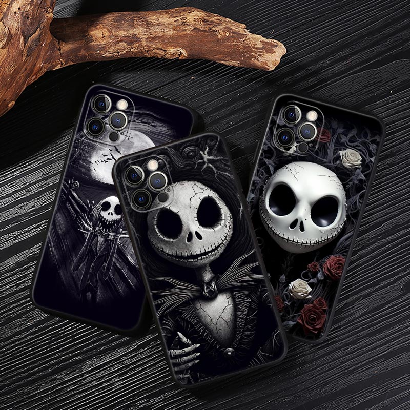 Phone Cases Disney - Capa Disney Jack Skellington Black Art