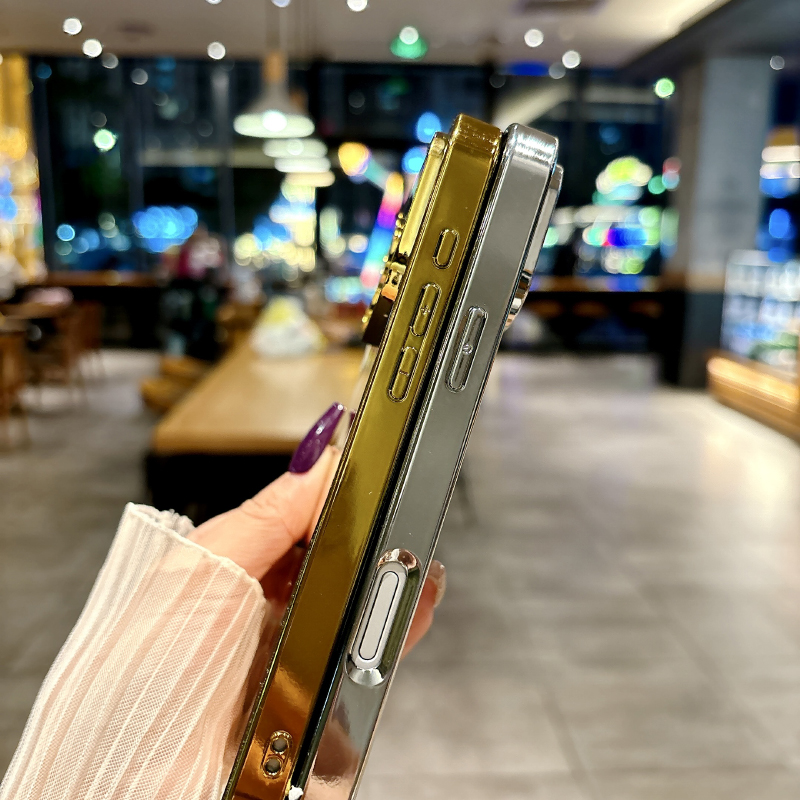 Luxo cor sólida à prova de cho - Phone Cases Classy avaliação e preço