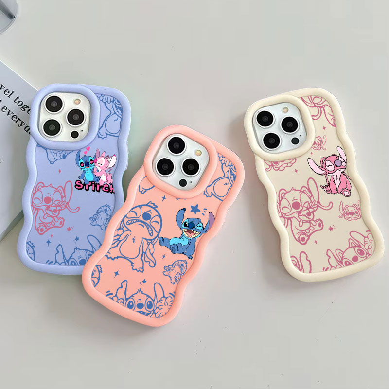 Capa de Silicone Stitch e Ange - Phone Cases Disney avaliação e preço