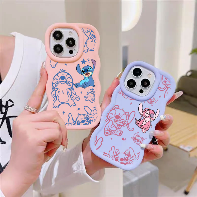 Capa de Silicone Stitch e Ange - Phone Cases Disney avaliação e preço