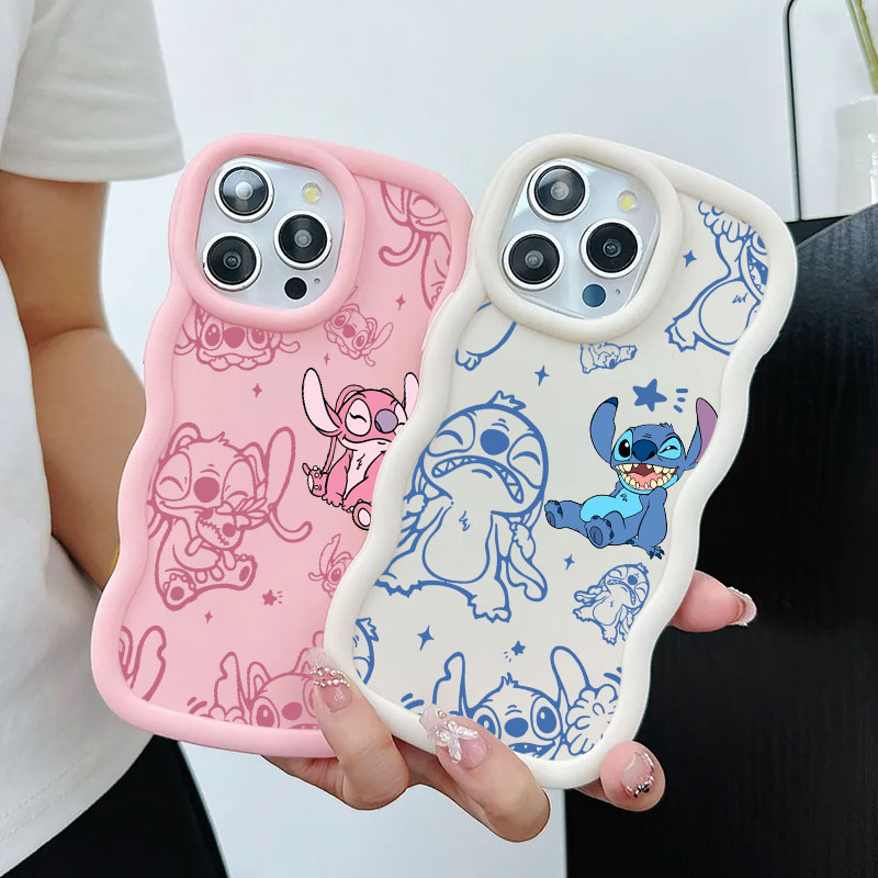 Capa de Silicone Stitch e Ange - Phone Cases Disney avaliação e preço