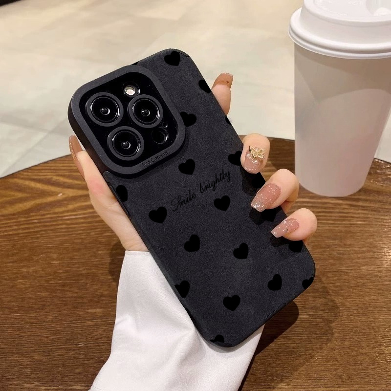New Luxury Black Love Heart So - Phone Cases Classy avaliação e preço