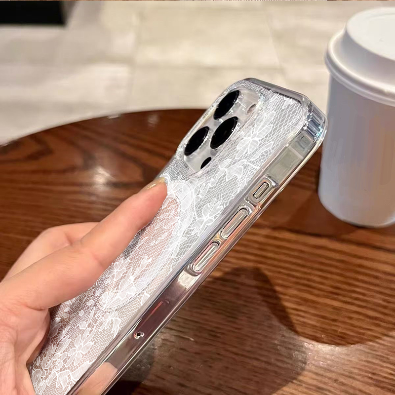 Romântico laço branco flor pad - Phone Cases Classy avaliação e preço