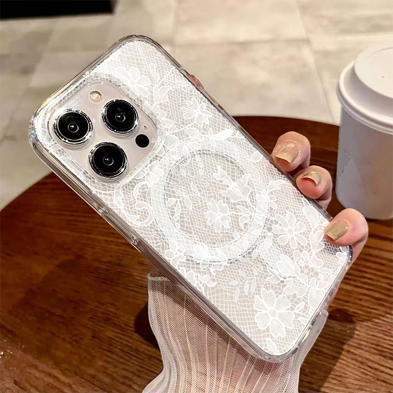 Romântico laço branco flor pad - Phone Cases Classy avaliação e preço