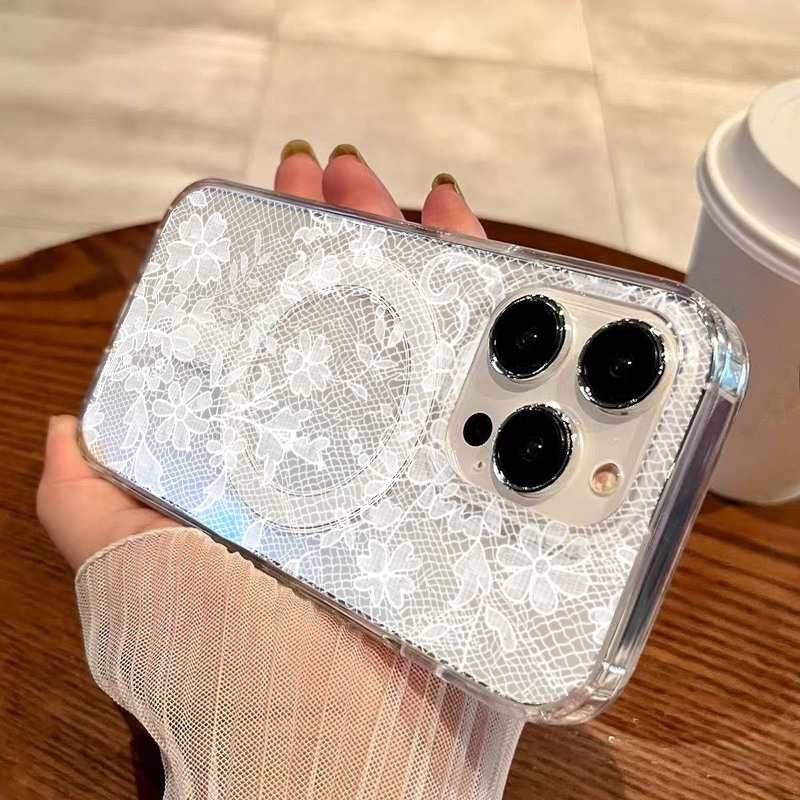 Romântico laço branco flor pad - Phone Cases Classy avaliação e preço