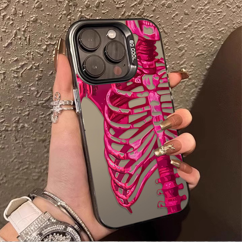Luxo rosa verde crânio caso de - Phone Cases Classy avaliação e preço