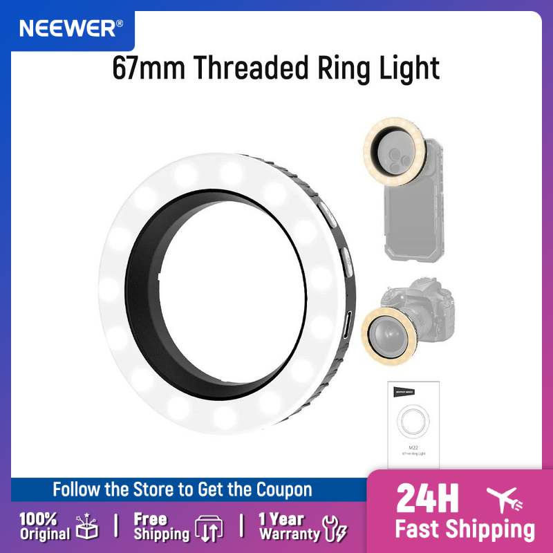 Anel de Luz LED Bicolor Recarr - Phone Cases Video avaliação e preço