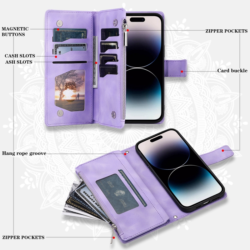 Capa carteira luxuosa com zípe - Phone Cases Classy avaliação e preço