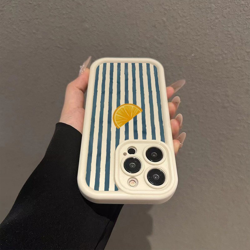 Listrado limão fatia padrão ca - Phone Cases Amazon avaliação e preço